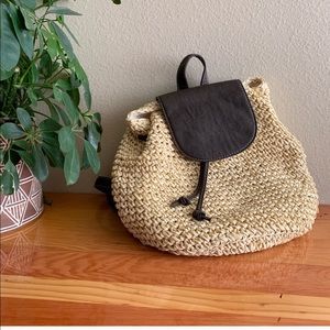 Tan Straw Bag